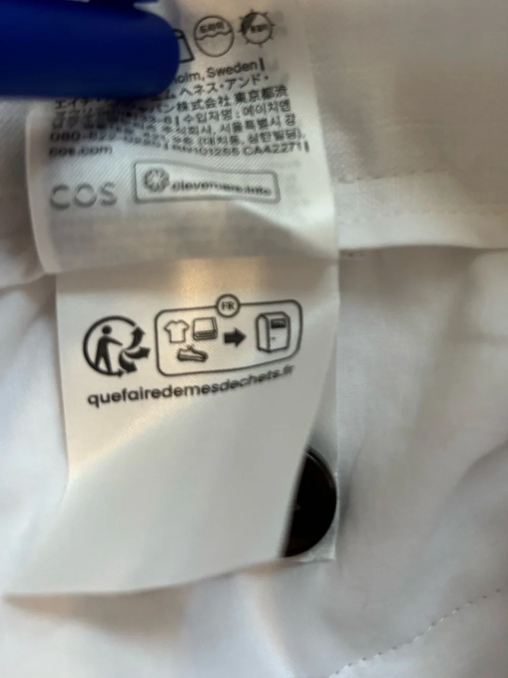 COS Tailored Linen Barrel Leg Pants in White Size 6. NWT